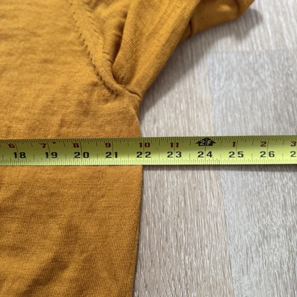 Charles Tyrwhitt Jumper Mens XXL 100% Merino Wool V-Neck Pullover Sweater Yellow